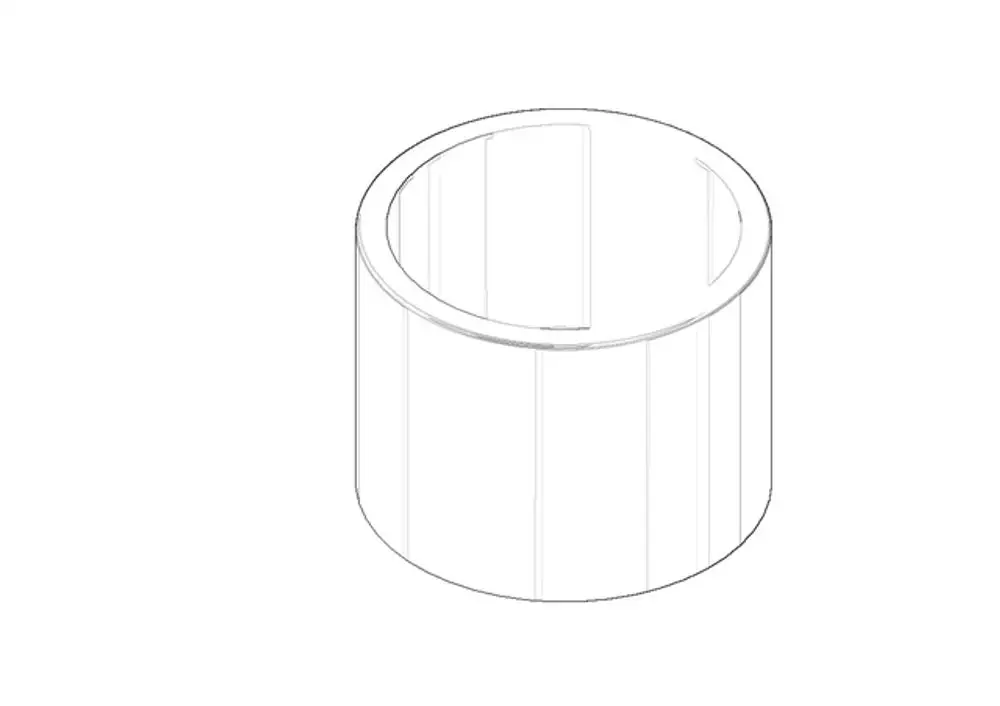DORNBRACHT Haube für Thermostatkartusche ERSATZTEILE 092102113 D. 46 x 34,5 mm Platin, 092102113-08 Galeriebild 1